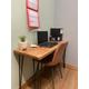 Minimal Wooden Industrial desk with hairpin legs, Work from home, Laptop Table, Computer Desk , Rustic Office furniture