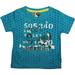 Mish Mish Baby Boys Infant Toddler Cotton Short Sleeve T - Shirt Top Tee 29881-18Months (turquoise blue ecosystem)