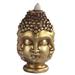 Bungalow Rose 3.75"H Golden Buddha Head Backflow Home Décor Figurine Resin | 3.75 H x 3 W x 3 D in | Wayfair F90D47A674DB4DFABA74EC4C0C022311