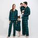 Besly Parent-Child Warm Christmas Matching Family Sets Printed Parent-child Christmas home clothes two-piece suit