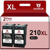 210 Black Ink Cartridge for Canon 210XL Black Ink for PIXMA MP240 MP230 MP480 IP2702 IP2700 MP495 MX420 MX330 MX340 Printer(2 Pack)