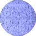 Indigo 84 x 84 x 0.35 in Area Rug - Canora Grey Ilhaan Oriental Machine Woven Area Rug in Purple Polyester/Wool | 84 H x 84 W x 0.35 D in | Wayfair