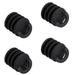 4Pcs Kayak Scupper Stoppers Canoe Boat Drain Holes Bungs Replacement - 2 Sizes Optional Black Small