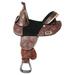 88HS HILASON Western Horse Treeless Trail Barrel American Leather Saddle | Horse Saddle | Western Saddle | Treeless Saddle | Saddle for Horses | Horse Leather Saddle