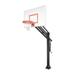 Force Extreme Steel In Ground Adjustable Basketball System Brick Red