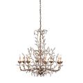 Currey and Company Crystal Bud 33 Inch 8 Light Chandelier - 9884