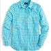 J. Crew Tops | J. Crew Gingham Boy Button Down Long Sleeve Shirt | Color: Blue/White | Size: 0