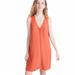 Madewell Dresses | Madewell Orange Polka Dot Button Down Dress | Color: Orange/White | Size: Xxs