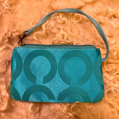 Coach Bags | Coach Blue Retired Wristlet | Color: Blue | Size: 6 1/4” X 4”