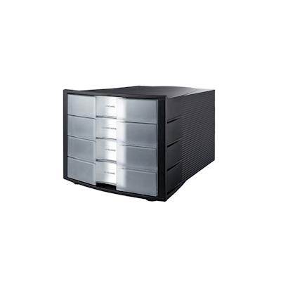 HAN Bürobox/1010-X-363 schwarz/trsl. klar Kunststoff