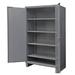 Durham HDCP244878-4S95 12 Gauge Recessed Door Style Extra Heavy Duty Shelf Cabinet with 4 adjustable Shelves & Pegboard Doors - 48 in.