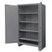Durham HDCP246078-4S95 12 Gauge Recessed Door Style Extra Heavy Duty Shelf Cabinet with 4 adjustable Shelves & Pegboard Doors - 60 in.