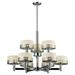 328-9-CH-Z-Lite-Elea - 9 Light Chandelier in Fusion Style - 31.75 Inches Wide by 22.75 Inches High