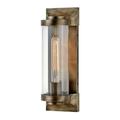 1 Light Medium Outdoor Wall Lantern in Traditional Style 4.5 inches Wide By 14 inches High-Burnished Bronze Finish-Led Lamping Type Bailey Street Home