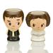 Geeki Tikis Cupful Of Cute Star Wars Han & Leia 16-Ounce Ceramic Mugs | Set Of 2 Ceramic in Black/Brown/White | 7 H x 3.2 W in | Wayfair 44514