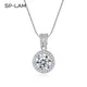 SP-LAM Moissanite Diamant Pendentif raq Colliers Pour Femmes 925 En Argent Sterling De Luxe