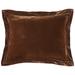 HiEnd Accents Stella Faux Silk Velvet Flanged Dutch Euro Pillow, 27"x39"