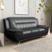 William Street 79.2" Faux Leather Pillow Top Arm Sofa