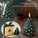 Zatylira Christmas Tree Shaped Candle Soy Wax Scented Candle 3.8 Tall Aromatherapy Candles Housewarming Birthday Christmas Gift