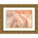 Majchrowicz Alan 24x17 Gold Ornate Wood Framed with Double Matting Museum Art Print Titled - Coyote Buttes VII Blush