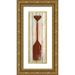 Ritter Gina 11x24 Gold Ornate Wood Framed with Double Matting Museum Art Print Titled - Red Paddle