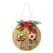 Christmas Decorations Christmas Wooden Door Hanging Hanging Fashionhanging Hanging Garland Door Decor Christmas Gifts Wooden As Show