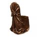 Touiyu 43X55 Inch Dining Chair Cover For Wedding Banquet Party Restaurant (Chocolate)