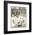 Percy J. Billinghurst 14x18 Black Modern Framed Museum Art Print Titled - The Bear and the Two Companions (1900)