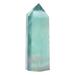 iOPQO Desktop Ornament Natural Fluorite Quartz Crystal Healing Jade Crystal Hexagonal Bar Point Point (3.5-4.5cm) - Green Fluorite N