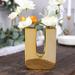 Efavormart 6 Shiny Gold Plated Ceramic Letter U Sculpture Flower Vase Bud Planter Pot Table Centerpiece