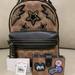 Coach Bags | Coach Sig. Stud & Crystal Coated Canvas Backpack 23/ Coach Accordion Cardholder | Color: Black/Tan | Size: Os