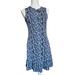 Michael Kors Dresses | Michael Kors Women's Sleeveless Dress Black Blue Floral Sz Xs | Color: Black/Blue | Size: Xs