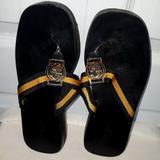 Gucci Shoes | Gucci Authentic Slip On Sandal Size 6 | Color: Black/Brown | Size: 6