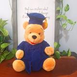 Disney Toys | Disney’s Winnie The Pooh Cap And Gown Graduation Plush Bear | Color: Blue/Tan | Size: Osbb
