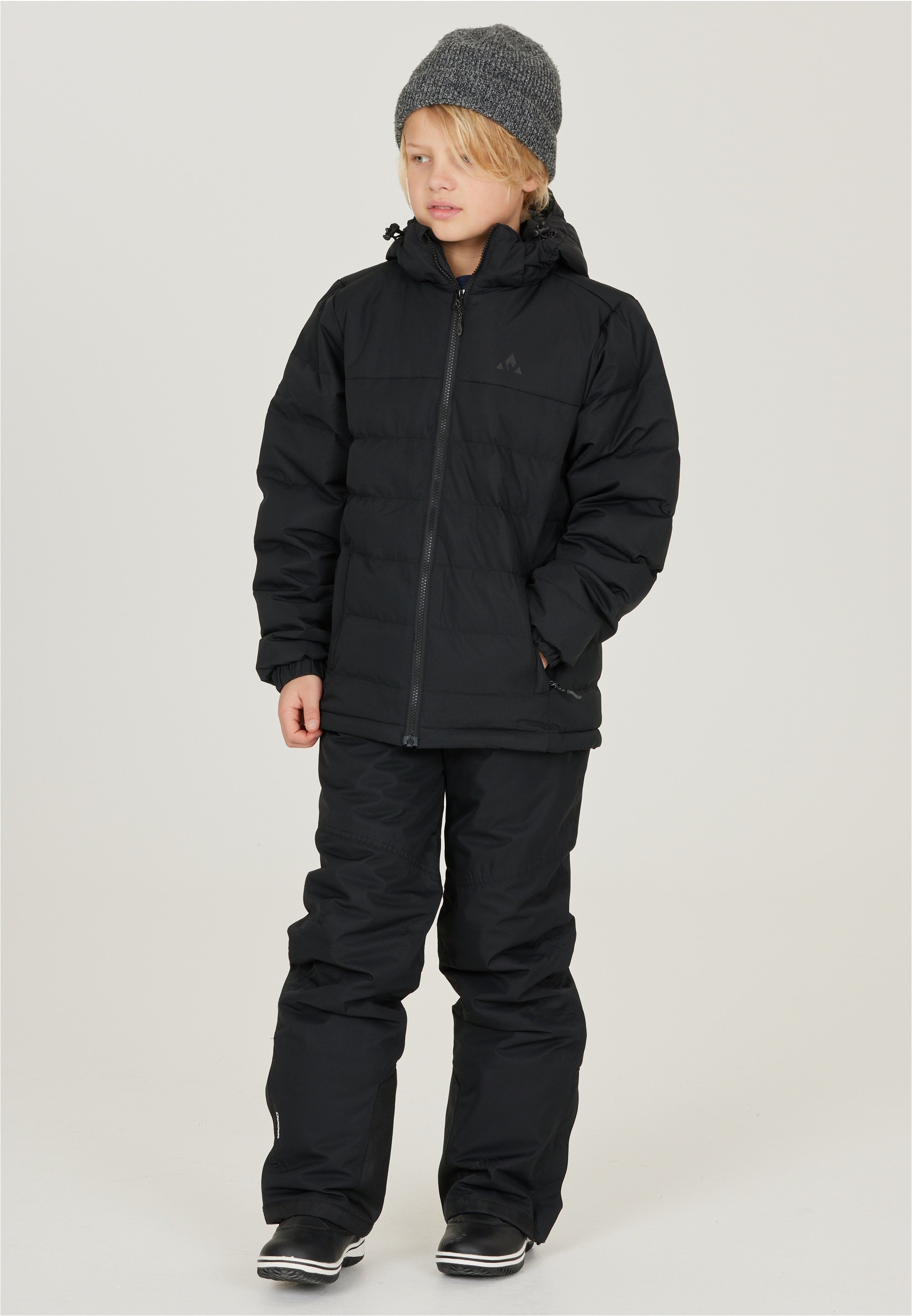 Outdoorjacke WHISTLER "Carseno Jr.", Kinder, Gr. 116, schwarz, 100% Polyester, unifarben, Casual, normal, ohne Ausschnitt, Jacken, mit wasserabweisender Eigenschaft Image