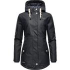 Regenjacke NAVAHOO "Oceans Heart", Damen, Gr. S (36), blau (navy), Oberstoff: 70% Polyester, 30% Polyurethan, Futter: 100% Polyester, Wattierung: 100% Polyester, Ärmelfutter: 100% Polyester, modisch, figurumspielend Po-bedeckend, Langarm Ärmel ohne...