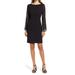 Sequin Cuff Long Sleeve Dress - Black - Connected Apparel Dresses