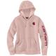 Carhartt Clarksburg Logo Damen Hoodie, pink, Größe S