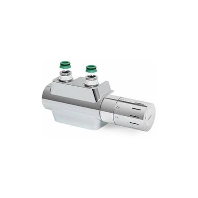 Variodesign Ventilhahnblock - Set universal chrom Durchgang/Eck li/re umbaubar F12161 - Simplex