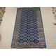 4x6 Egyptian Blue Bokhara Rug - Area Rug - Jaldar Rug - Rug - Kids Room Rug - Silk Rug - Livingroom Rug - Fine Rug - Afghan Wool Rug