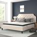 Tufted Platform Bed with 10 Inch Pocket Spring Mattress