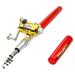 Fishing Pole Lightweight Mini Pen Shape Telescopic Fishing Rod Pole Reel Fish Tackle Tools