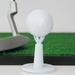 Adjustable Golf Tees Stable Golf Driving Range Tees Holder with Tees for Golf Practice Training (White) - 2Pcs