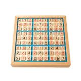Wooden Sudoku Board with Drawer 81-Grid Chessboard Puzzle Train Logical Thinking Ability