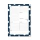 Kahootie Co. Kahootie Co Daily Schedule Notepad A5 8.3 x 5.8 50 sheets per pad Navy (ADNPN)