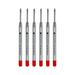 Monteverde Ballpoint Pen Refill Medium Point Red Ink 6 Pack (P133RD)