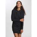 Sweatkleid RAGWEAR "BESS O" Gr. XS (34), N-Gr, schwarz (black 1010) Damen Kleider Freizeitkleider