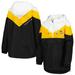 Women's Tommy Hilfiger Black/Gold Pittsburgh Penguins Staci Half-Zip Windbreaker Jacket