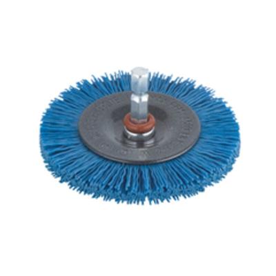 Nylondraht-Scheibenbürste, soft S=6mm,blau,ø100mm - 2727000 - Wolfcraft Image