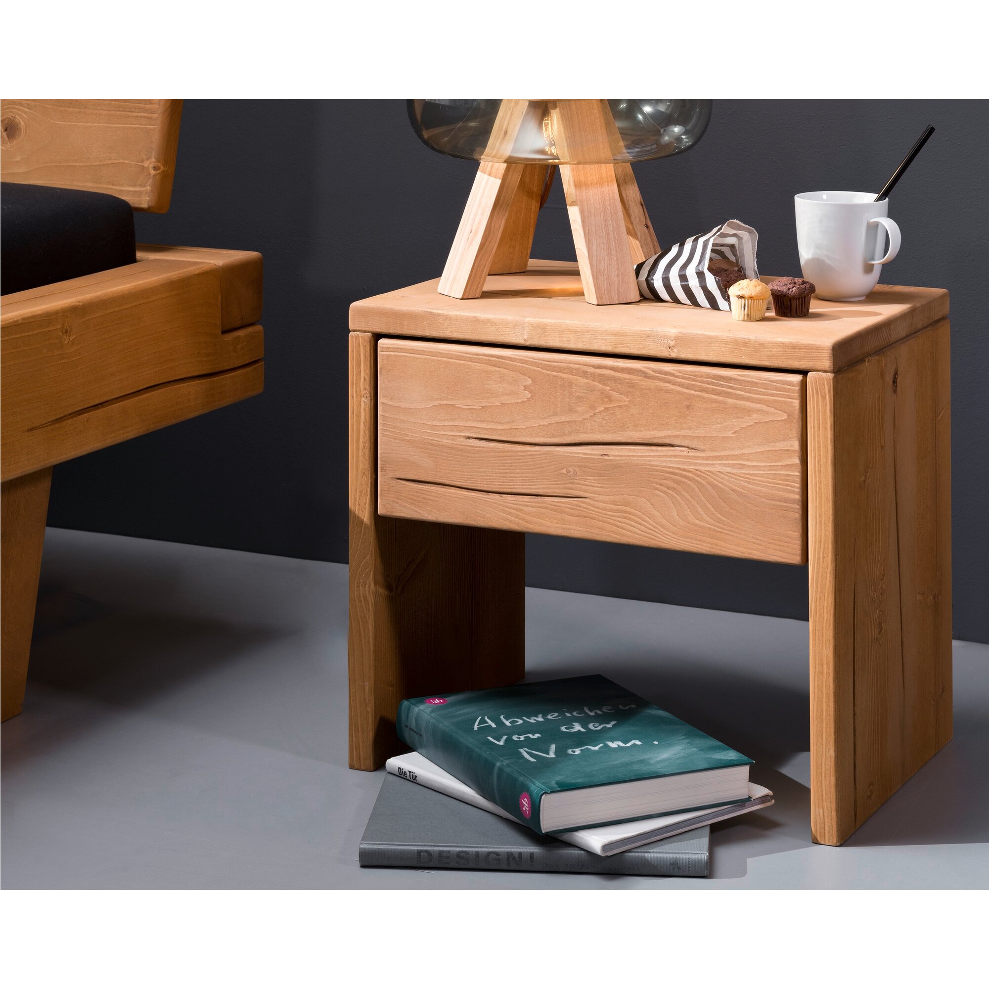 3S Frankenmöbel »Henry« Nachtkommode BE-0577 / Fichte massiv geölt